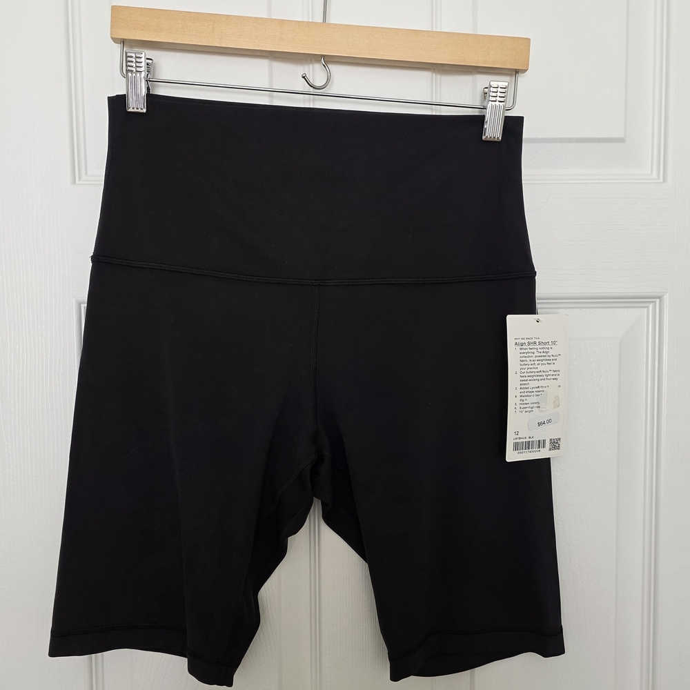lululemon athletica Black High-Rise Bike Shorts